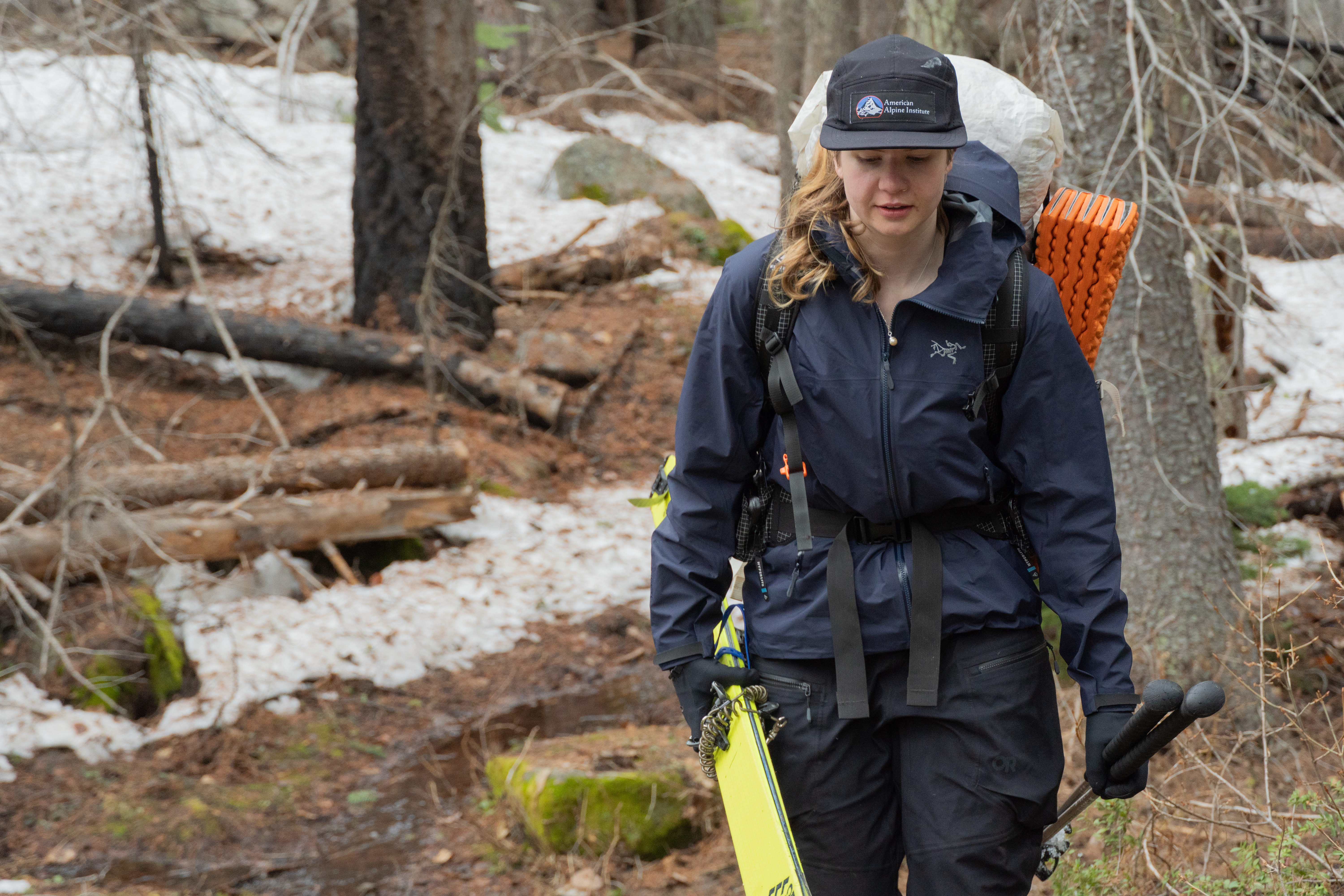 Maddie Downie backpacking